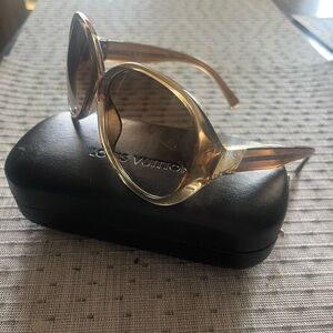 Louis Vuitton Sunglasses-Amber Gold with hard case